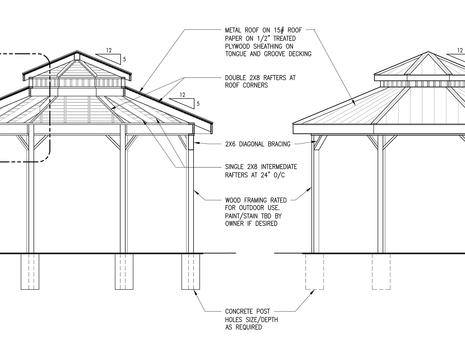 Public Gazebo - Design Drawing