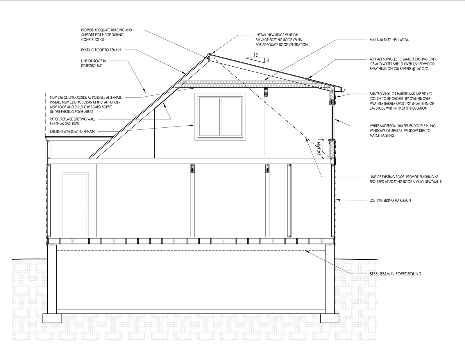 Shed Dormer Addition - Design Drawing